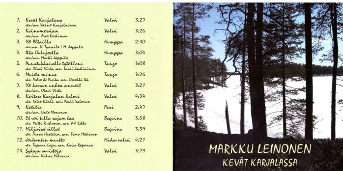 
2017 ilmestynyt CD Kevät Karjalassa